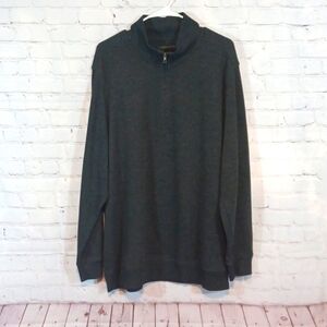 Axist Men's Gray 1/4 Zipper Cotton Jacket   XL